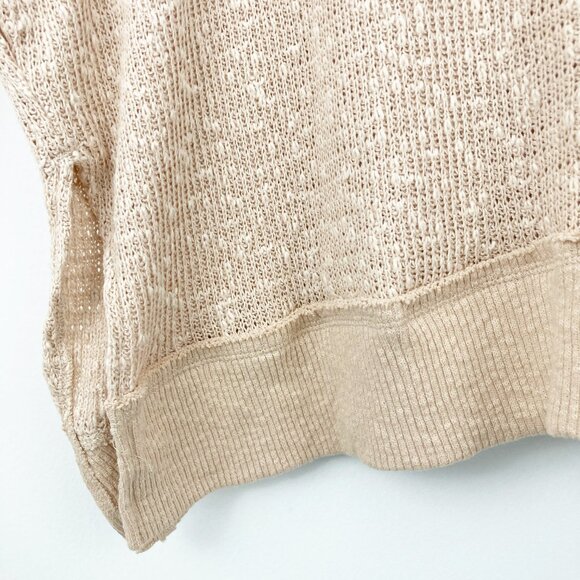 NWT Free People We The Free Tommy Turtleneck Sweater Size L Toasted Almond - Picture 7 of 10
